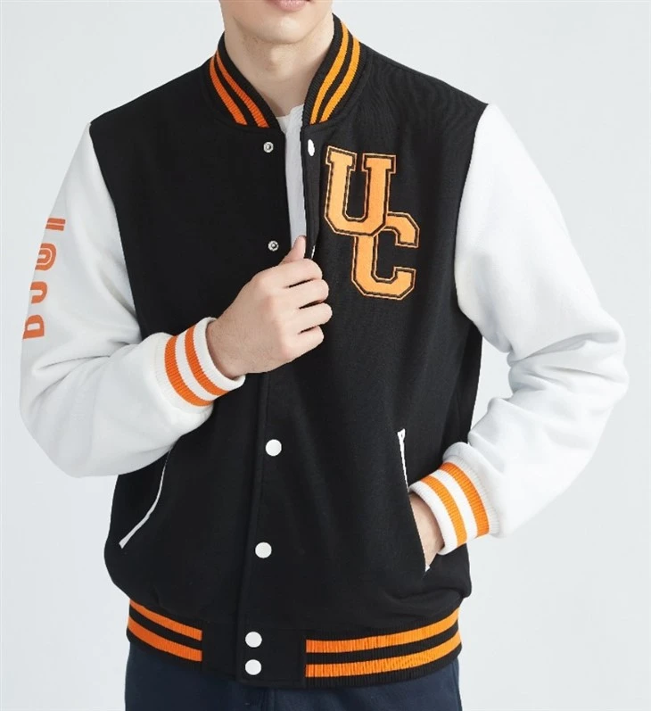 Áo khoác Varsity có logo màu cam