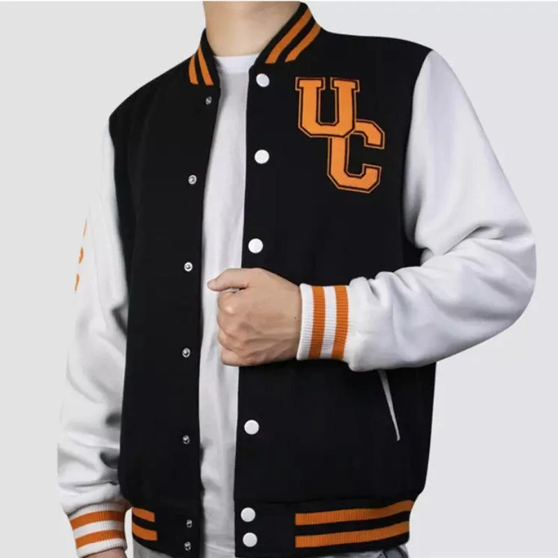 Orange Logo Varsity Jacket3 Orange Logo Varsity Jacket3